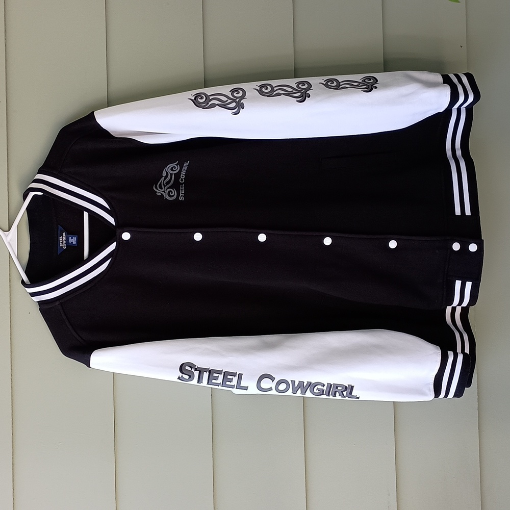Steel Cowgirl Letterman Varsity Jacket Unisex Sz 4X Motorcycle Jacket